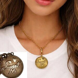 VINTAGE Sweet 16 Charm Necklace